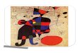 Joan Miro est né en 1893 et mort en 1983. Cet artiste espagnol réalise des peintures, des sculptures, des céramiques et créé des collages. Il a joué un grand rôle dans l’art