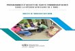 PROGRAMMES D’AGENTS DE SANTÉ COMMUNAUTAIRES - World Health … · 2019-08-05 · INTRODUCTION. 2 Programmes d agents se Santé Communautaires dans la région Africaine de l OMS