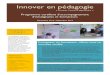 Innover en pédagogie - thelearningpersonthelearningperson.com/wp-content/uploads/2014/09/Brochure_Dec1… · association pour la promotion de pédagogies innovantes en entrepreneuriat