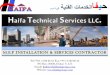م م ذ ش ﺔﯾﻧﻔﻟا تﺎﻣدﺧﻟاﺎﻔﯾﺣ Haifa Technical Services LLC · PDF file Haifa Technical Services LLC: A reputed Electromechanical Company established