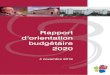 Rapport d'Orientation Budgetaire 2020 · Nouveau report de l’automatisation du Fonds de Compensation de la TVA (FCTVA) Le projet de loi acte, une nouvelle fois, le report d’un