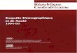 République Centrafricaine Enquête Démographique et de Santé … · République Centrafricaine Enquête Démographique et de Santé 1994-95 @ Direction des Statistiques Démographiques