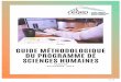 Guide méthodologique du programme de sciences humaines · 2019-11-12 · 1 Guide méthodologique du programme de sciences humaines Cégep de Saint-Jérôme INTRODUCTION 1Le présent