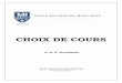 CHOIX DE COURS - mont-bleu.cspo.qc.camont-bleu.cspo.qc.ca/.../11/choix-de-cours-4-et-5.pdf · Le cours de chimie est un approfondissement des concepts étudiés en sciences et technologie
