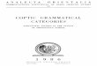 Coptic Grammatical Categories. Structural Studies in The Syntax …šоптский язык... · 2020-03-22 · Title: Coptic Grammatical Categories. Structural Studies in The Syntax