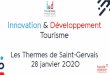Innovation & Développement Tourisme · PDF file Partenariat CNFPT 35 participants en 2019 ... Partenariat Pôle Emploi Projet : financement par Pôle Emploi des formations IDT 74