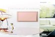 Les Couleurs Le Corbusierprimestar.co.jp/wordpress/wp-content/uploads/2019/09/0f9...Les Couleurs® Le CorbusierのLSZEROは、家具、石材、乾式工法の壁 の表面とスイッチががフラットになるように取り付けられるシリーズ