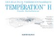 DOUBLE FLUX THERMODYNAMIQUE TEMPÉRATION H · La Températion habitat est un système de ventilation double flux ther-modynamique composé d’une centrale et d’un réseau aéraulique