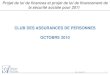 CLUB DES ASSURANCES DE PERSONNES OCTOBRE 2010s3.e-monsite.com/2010/10/23/97616331projet-de-loi... · Projet de loi de finances et projet de loi de financement de la sécurité sociale