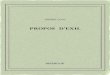 PROPOS D’EXIL - Bibebook · PIERRELOTI PROPOS D’EXIL 1887 Untextedudomainepublic. Uneéditionlibre. ISBN—978-2-8247-1109-6 BIBEBOOK