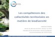 Les compétences des collectivités territoriales en matière de … · 2016-09-06 · « III bis (nouveau). – Une collectivité territoriale ne peut exercer une tutelle sur une