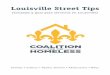 Louisville Street Tips - Coalition for the Homelesslouhomeless.org/wp-content/uploads/2015/02/Street_Tips-2015-Spanish.pdfEl folleto “Louisville Street Tips” (Una guía para servicios