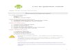 Créer des applications Androidfc.isima.fr/~lacomme/DevPortable/tutorial_android.pdf · 2. Créer un projet Android 3. Gestion d’une interface 4. Gestion des listes déroulantes