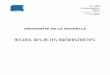 RECUEIL DES ACTES ADMINISTRATIFS · Université de La Rochelle RAA n° 109 08 NOV. 2013 2361 DÉLIBÉRATIONS Délibération n° 2013-11-04-2-1 : Budget rectificatif 2013 n° 2 (BR2)