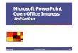 Microsoft PowerPoint Open Office Impress Ajoutez un rectangle bleu sous les titres Mettez les titres