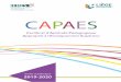 2019-2020 - CAPAES · Description Le cours est donné par un didacticien de la discipline de votre diplôme d’origine. Les visées d’apprentissage, les activités et les modalités