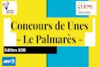 Concours de Unes - Le Palmarès - Lycée Don Bosco …...Concours de Unes - Le Palmarès - Edition 2018 Les chiffres 2018 Pour cette édition 2018, 289 classes/clubs ont participé