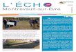 d e L'ÉCHOcdn1_2.reseaudescommunes.fr/cities/963/documents/... · Commune de Montrevault‐sur‐Èvre / Novembre 2016 ( C ;.55. 7=.;,866>7*5