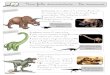 Une fiche documentaire : !!!! Les dinosauresboutdegomme.fr/.../Les-dinosaures-exercices-BDG1.pdf · Une fiche documentaire : Les dinosaures L’alimentation : ops. Son cou était