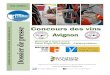Concours des vins Avignonfoire-avignon.com/wp-content/uploads/2019/04/concoursdesvins201… · les palmarès des dernières années du concours ainsi que les détails pratiques concernant
