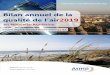 Bilan annuel de la qualité de l’air2019 ... Bilan annuel de la qualité de l’air 2019 en Nouvelle-Aquitaine 2/62 Avant-propos Titre Bilan annuel de la qualité de l’air 2019