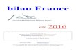 bilan France étéathletisme-aura.fr/statistiques/2016/bilan_france_ete.pdf1 bilan des France été 2016 21 e année. Depuis que ce travail est effectué (1996) ne sont décomptées