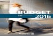 BUDGET 2016 - Montrealville.montreal.qc.ca/.../media/documents/2016_budget_bref_fr.pdf · Et toujours, notre engagement de ne pas augmenter les charges fiscales générales au-delà