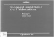 Rapport annuel 1988-1989 - Quebec · 2018-11-08 · cette année, sur le thème du rapport annuel 1989-1990 du Conseil sur l'état et les besoins de l'éducation : « La formation