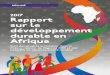 2017 Rapport sur le développement durable en Afrique · des mécanismes d’assurance sociale fragiles En Afrique, le taux de déclin de l’extrême pauvreté (1,90 dollar par jour)