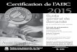 Certification de l’AIIC 2015 - MyCNA/media/nurseone/page-content/... · Certification de l’AIIC 2015 Guide général de demande de la certification par examen Période de présentation