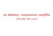 Le Sahara : ressources, conflits (étude de cas)ww2.ac-poitiers.fr/hist_geo/sites/hist_geo/IMG/pdf/sahara.pdf · (croquis et schémas) afin de rendre compte des multiples dimensions