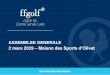 ASSEMBLEE GENERALE 2 mars 2019 â€“Maison des Sports dâ€™ 2019.pdfآ  Statistiques licences / أ¢ge Rapport