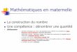 Mathématiques en maternellewebetab.ac-bordeaux.fr/Primaire/24/IENPerigueux3... · Compter en introduisant un mot (1oie , 2 oies…) Compter en introduisant une phrase (1,2,3 je m’en