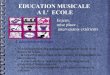 EDUCATION MUSICALE A L' ECOLE - Académie de Grenoble · La voix et l’écoute sont très tôt des moyens de communication et d’expression que les enfants découvrent en jouant