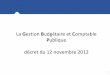 La Gestion Budgétaire et Comptableparfaire.fr/sites/default/files/pictures/Presentation... · 2018-06-25 · Les insuffisances du cadre de gestion actuel • Des régimes financiers