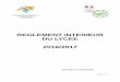 REGLEMENT INTERIEUR DU LYCEE 2016/2017 - educagri.fr › ... › pdf › RI-2016-2017.pdf · 2017-03-20 · REGLEMENT INTERIEUR DU LYCEE 2016/2017 DOCUMENT A CONSERVER . Page 2 sur