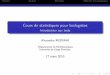 Cours de statistiques pour biologistes - Introduction aux ...mizrahi.u-cergy.fr/stat/presentation5.pdf · RappelsStudentDéﬁnitionsDiﬀérentstestsstatistiques Unexemple:Lejugestatisticien