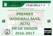 Le Handball Club de Prahecq « Un club dans lequel je me ... · HANDBALL CLUB DE PRAHECQ - Saison 2016-2017 lassement de l’Excellence Régionale Masculine ( SG1 ) ÉQUIPES Pts J