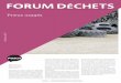 Forum Déchets 110: Pneus usagés · Ce numéro de Forum Déchets traite éga- ... Suisse romande. leBird Les déchèteries qui reprennent uniquement les déchets des ménages (y