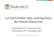 Le baromètre des entreprises de Haute-Garonne...Synthèse des résultats 3ème trimestre 2017 3 →onjoncture par taille d’entreprises › La progression d’activité(soldes positifs)