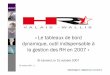 « Le tableaux de bord - HR Valais2007/10/15  · « Le tableaux de bord dynamique, outil indispensable à la gestion des RH en 2007 » St-Léonard, le 15 octobre 2007 15 octobre 2007