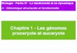 Chapitre 1 - Les génomes procaryote et eucaryoteekladata.com/73NaoVcVYw-Jl4R50WP5a4crshg.pdfStructure condensée : grande capacité de stockage dans un faible volume Bases protégées