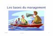 Cours Bases du management - Res Homini€¦ · Le management : une définition ’’Activité visant à obtenir des hommes et des femmes un résultat collectif , en leur donnant
