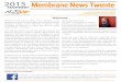 2015 Membrane News Twente - Universiteit Twente Membrane News Twente News magazine of the Membrane Science