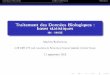 raitementT des Données Biologiques : bases statistiquessilico.biotoul.fr/site/images/5/57/M1_MABS_Traitement_de... · 2014-10-01 · test de Kolmogorov-Smirnov :-peu puissant, calcul