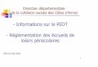 - Informations sur le PEDT - Bienvenue sur Caf.fr | caf.fr · 2016-05-19 · (Bafa ou diplôme de l’arrêté du 9 février 2007) Agents de la Fonction publique (Arrêté du 20 mars