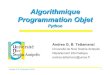 Algorithmique Programmation Objet tettaman/Classes/AlgoProgObjet/2012/... Programmation orientأ©e objet