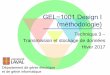 GEL−1001 Design Iwcours.gel.ulaval.ca/2017/h/GEL1001/default... · GEL−1001 Design I (méthodologie) 12 Systèmes radio-mobiles cellulaires 1G (analogique, voix) : Radiocom 2000,