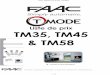 FAAC T-Mode liste de prix 1-09-201Dès juillet 2011, tous les moteurs tubulaires FAAC T-Mode + récepteur fonctionnent sur 1 fréquence: 433MHz. Ceci faites la combinaison des différents