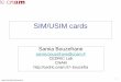 SIM/USIM cardscedric.cnam.fr/~farinone/AISL/CartesSIM_Fichiers_Anglais.pdf · SIM File management and Authentication : 3 GPP TS 51.011 (ETSI GSM 11.11) SIM Toolkit Applet Management